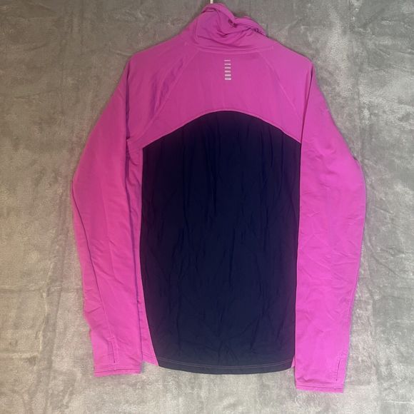 Under Armour Womens XL Pink Long Sleeve Funnel Neck Fitted Running Reflective‎ - Picture 3 of 8